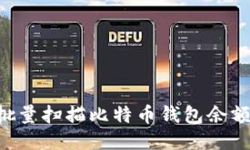 如何高效批量扫描比特币钱包余额：全面指南